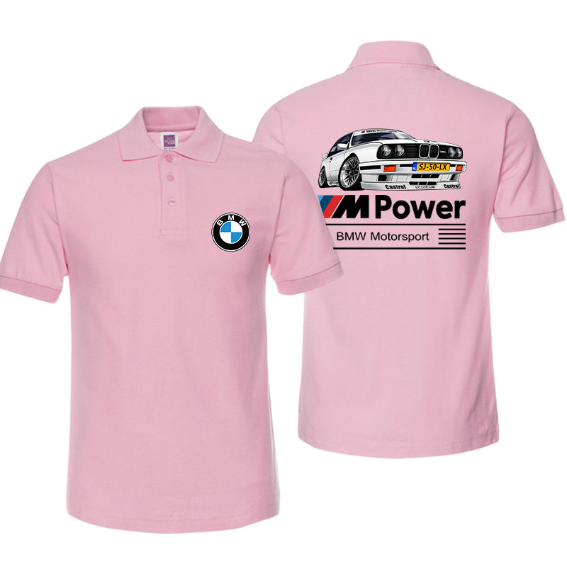 Polo BMW Motorsport Castrol Sj50 Coton M Power Homme Manche Courte